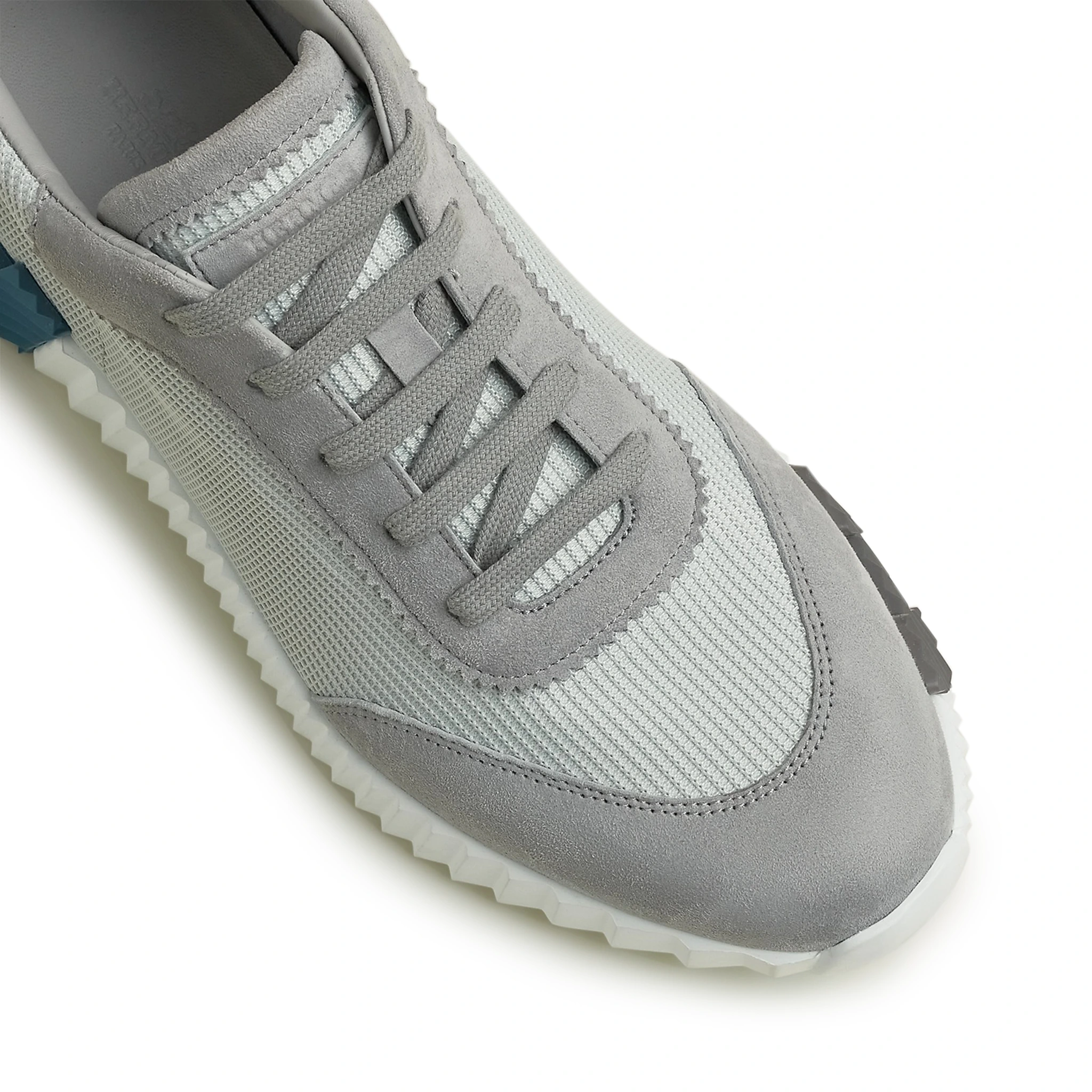 Detailed View of Hermes Paris Bouncing Sneaker Grey Blue H231764ZHAR400